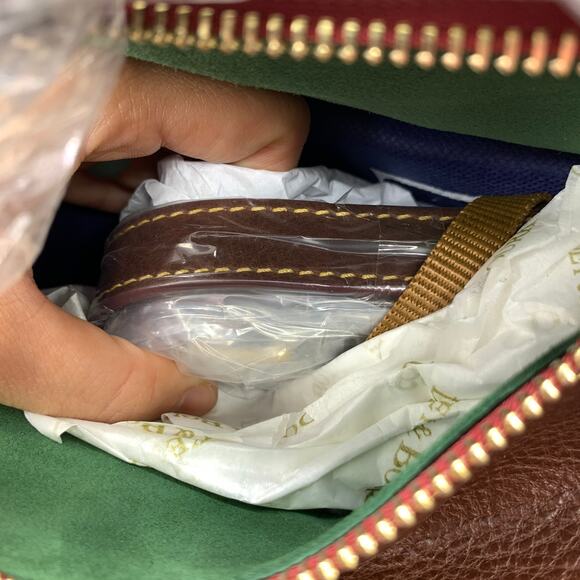 Dooney & Bourke Handbags Florentine Leather Satchel Brown Cheatnut Color - Picture 15 of 16